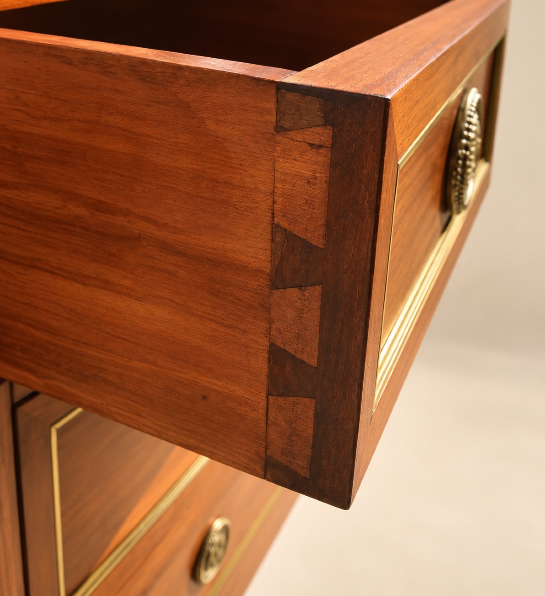 Louis XVI-style Chest Of Drawers Made Of Cherry Wood -photo-2