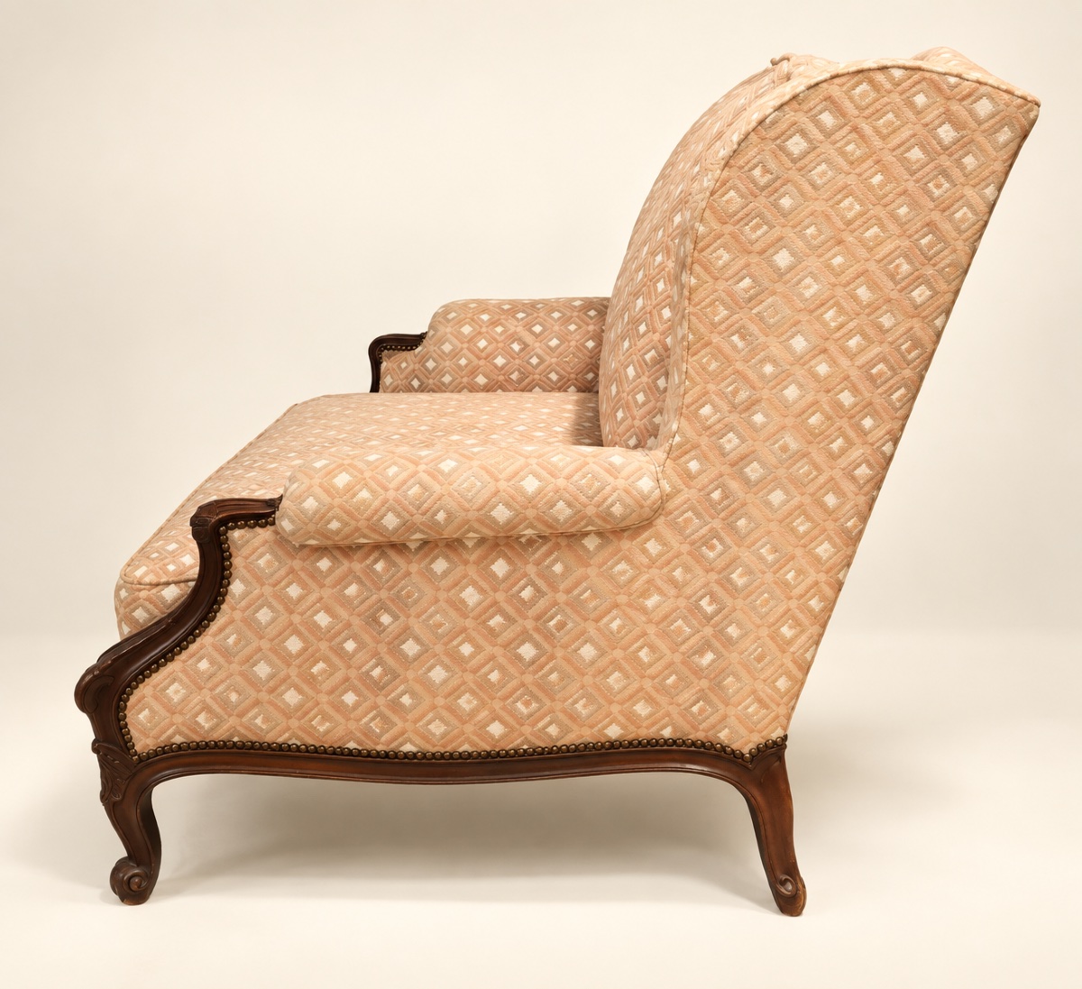 Large Louis XV-style "fireplace Corner" Armchair-photo-3