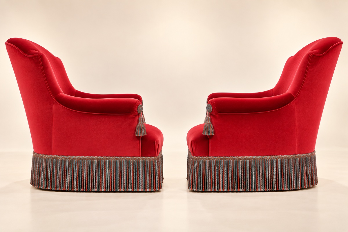 Pair Of Napoleon III-era "crapaud" Armchairs And A Chaise Longue-photo-2