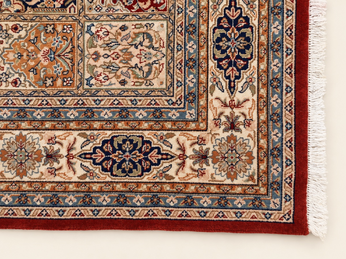 Indo-persian-style Cashmere Rug With Garden Motifs, 320/247 Cm -photo-2