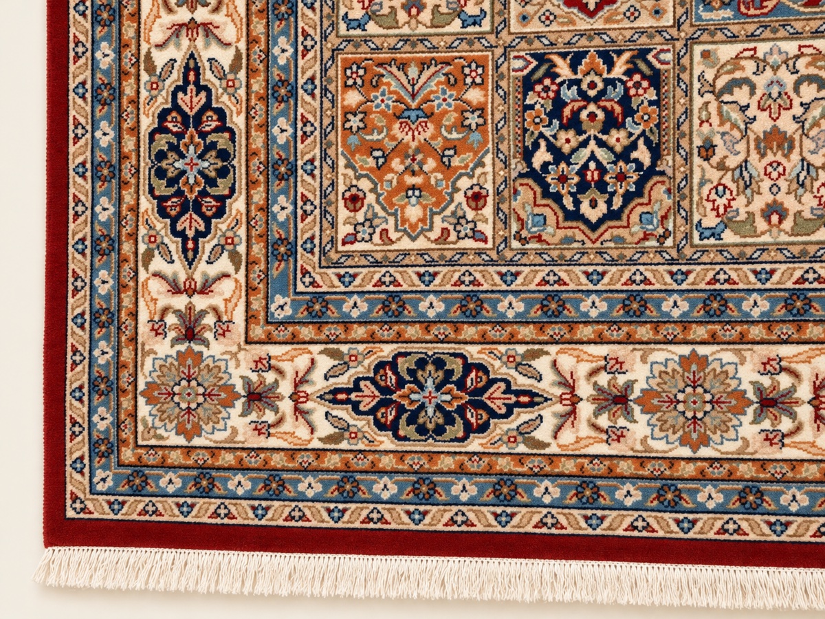 Indo-persian-style Cashmere Rug With Garden Motifs, 320/247 Cm -photo-1