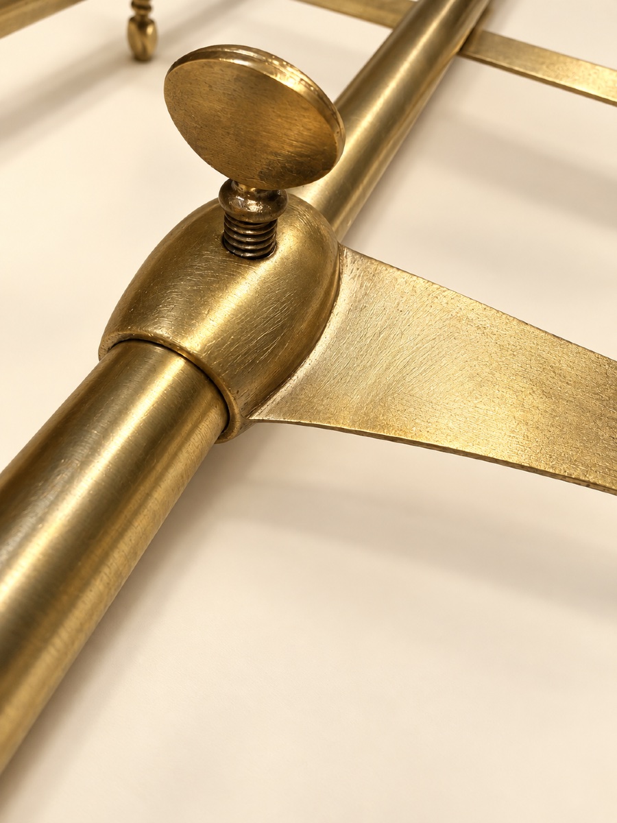 "siegel" Brass And Glass Bar Shelf-photo-3