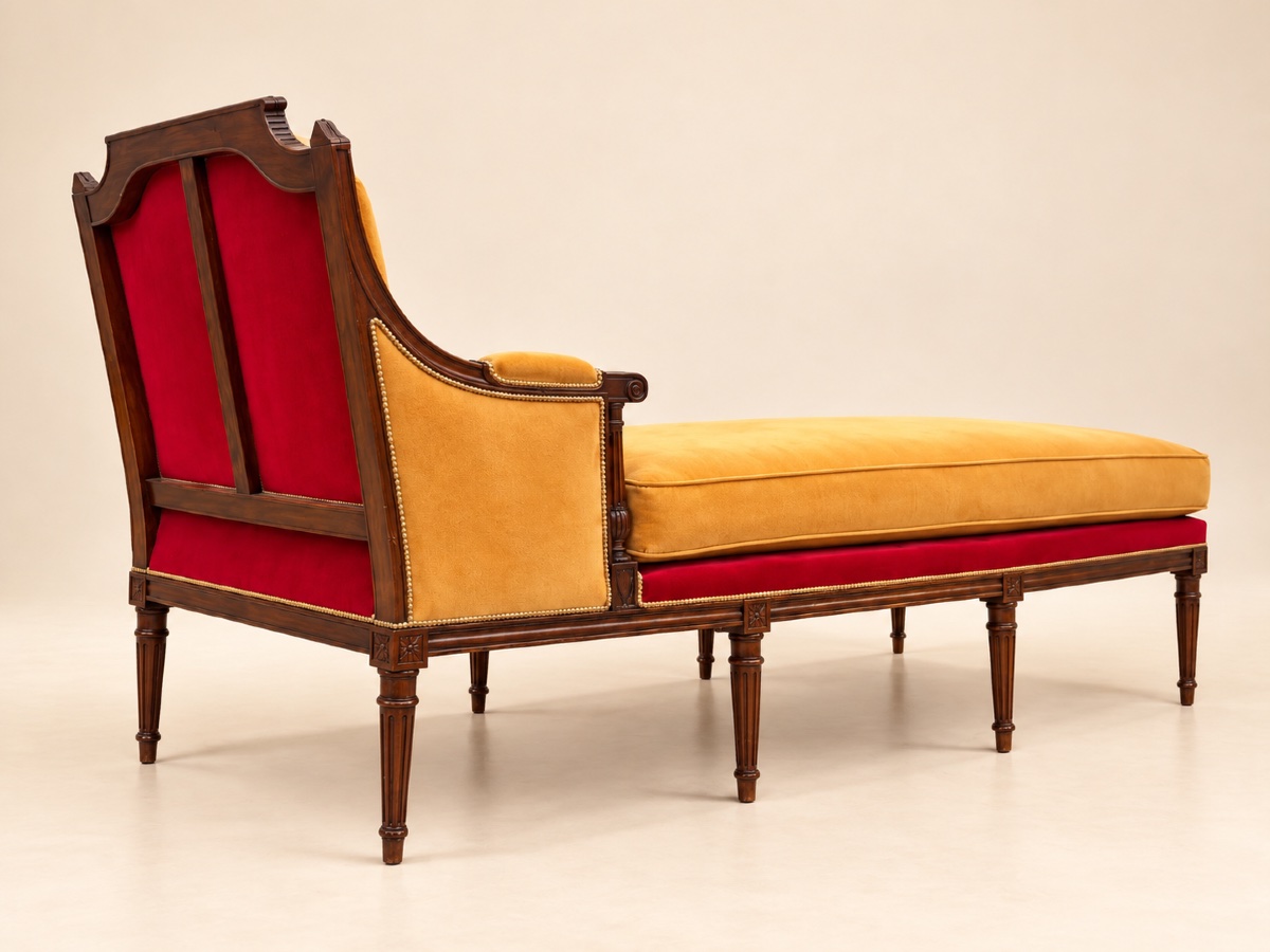 Large Louis XVI-era Chaise Longue -photo-4