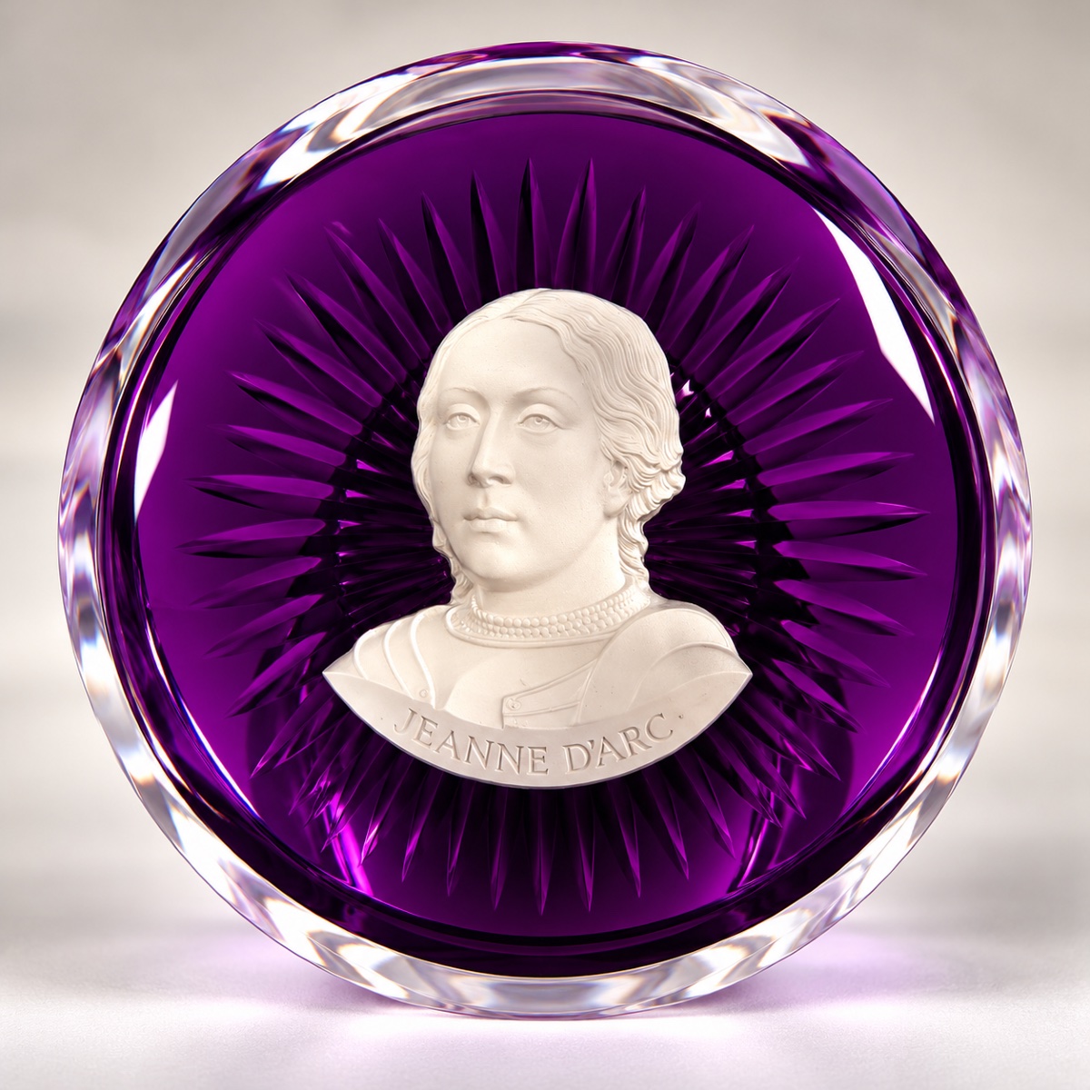 Baccarat Paperweight Featuring Historical Figures -photo-2
