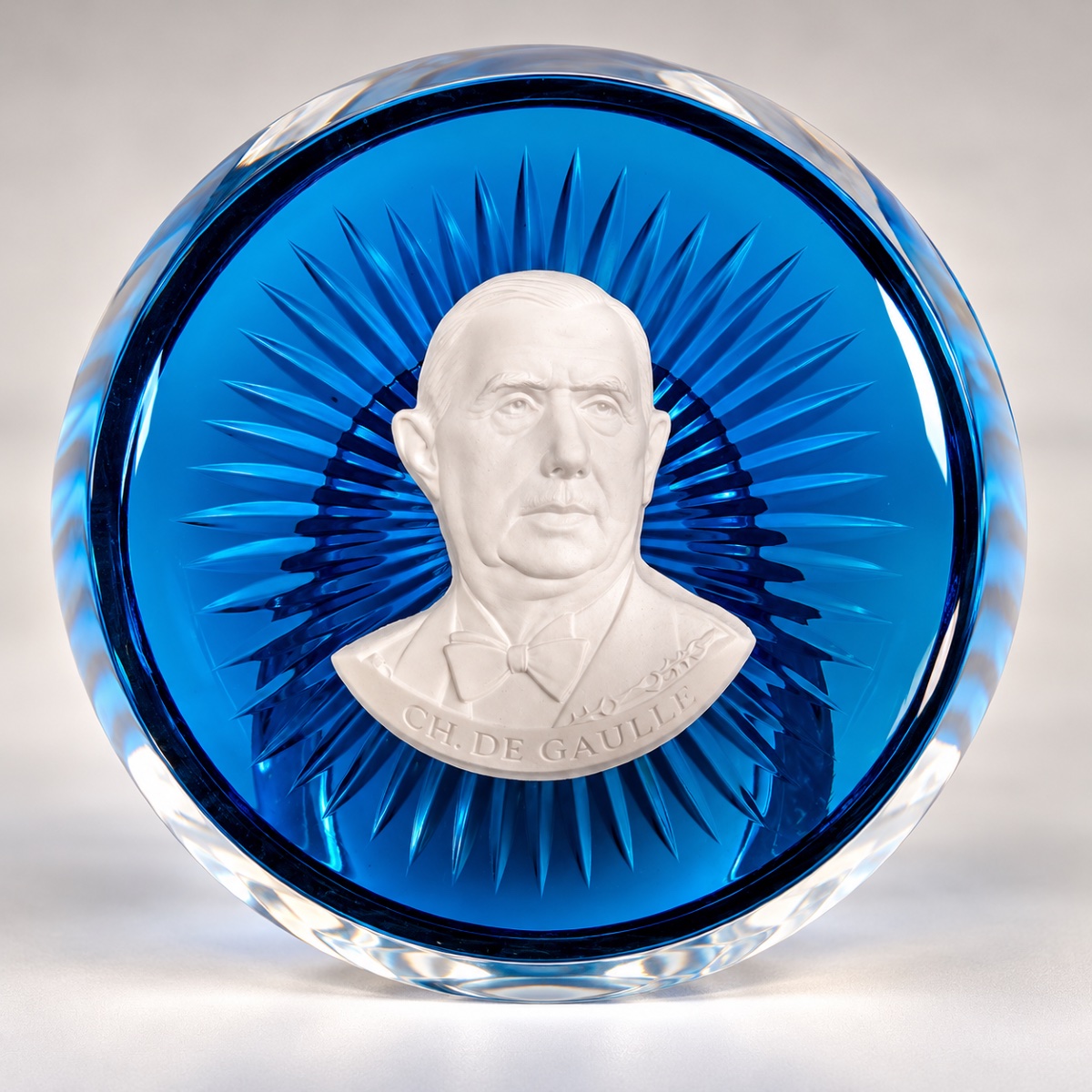 Baccarat Paperweight Featuring Historical Figures -photo-5