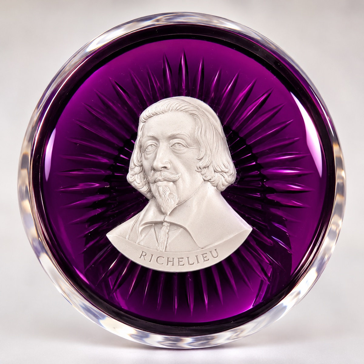 Baccarat Paperweight Featuring Historical Figures -photo-6