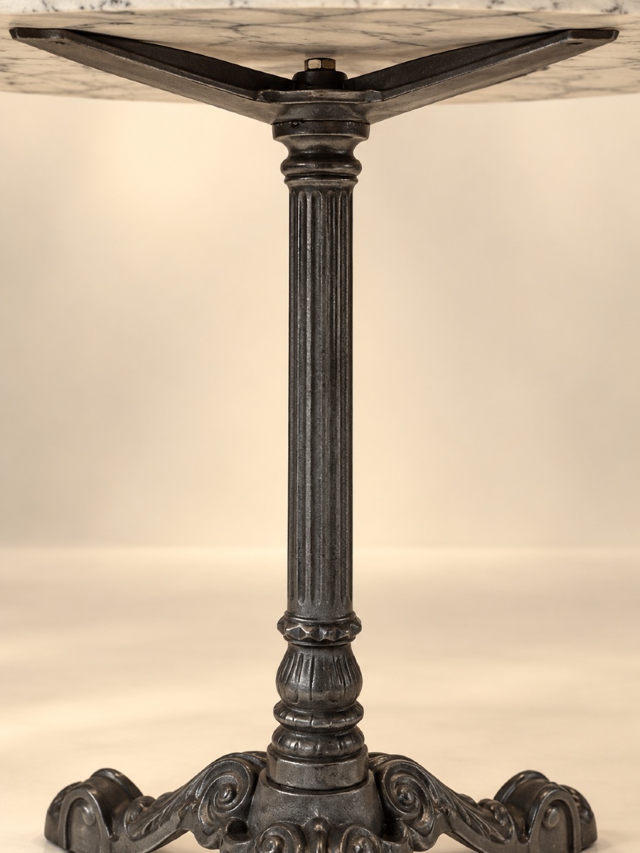 Marble Bistro-style Round Table -photo-3