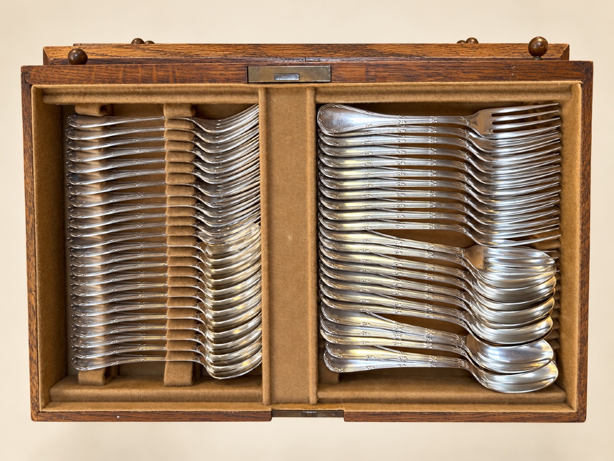 Christofle Rubans 132-piece Cutlery Set -photo-3