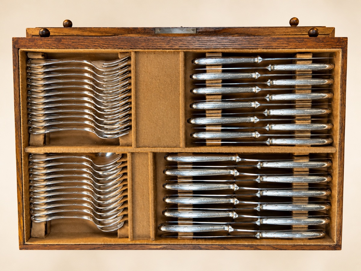 Christofle Rubans 132-piece Cutlery Set -photo-4