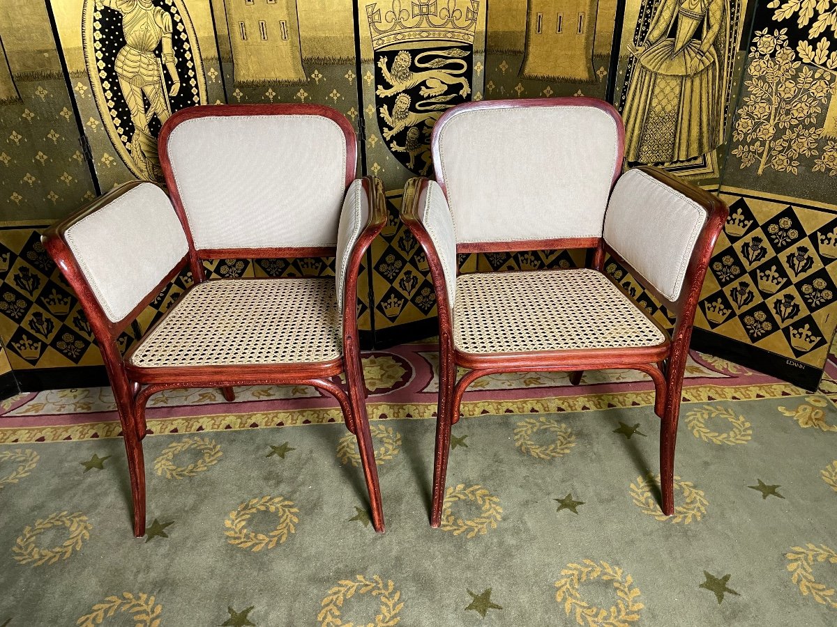 Pair Of Armchairs - Bergeres Thonet-photo-2