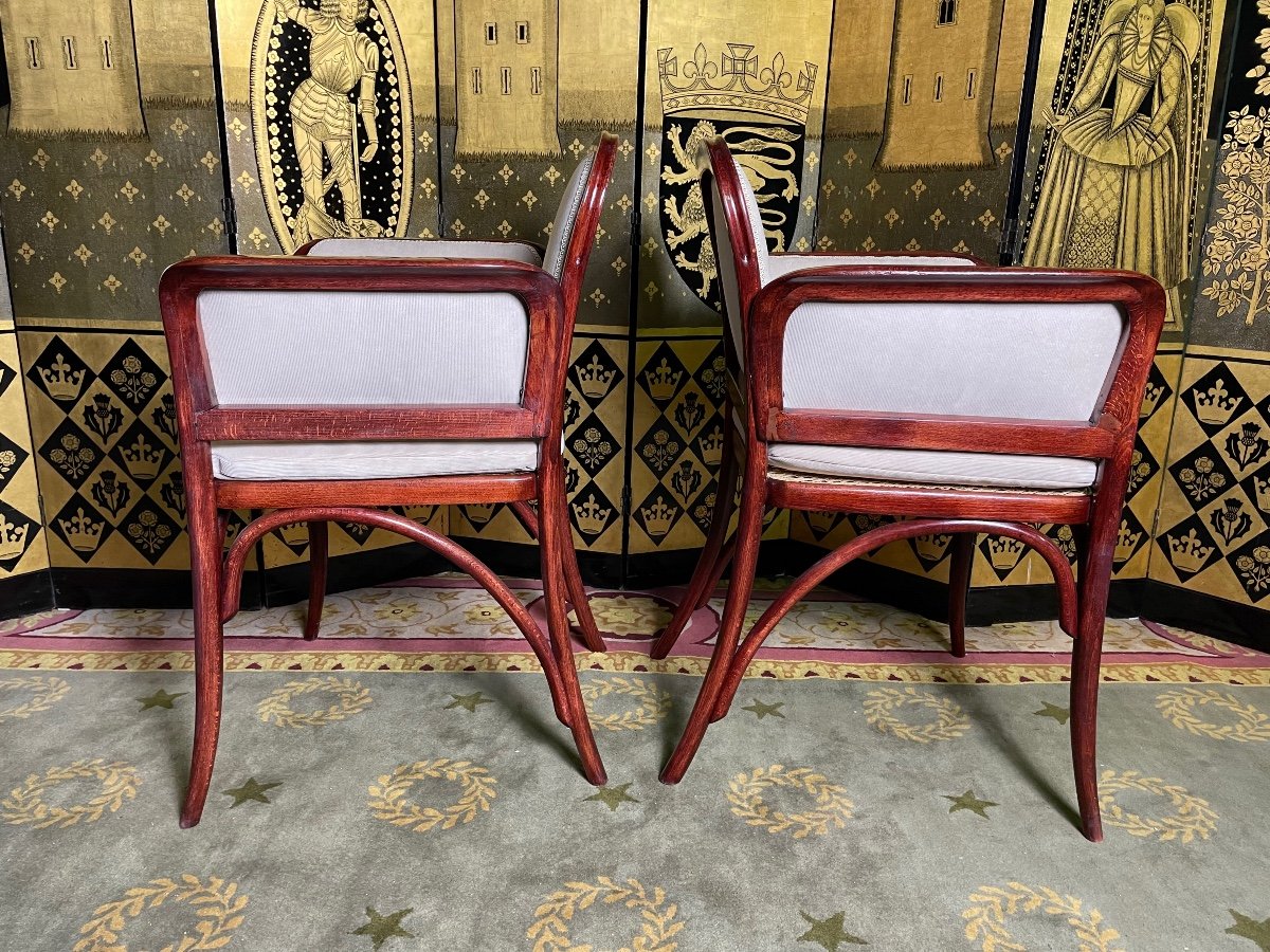 Pair Of Armchairs - Bergeres Thonet-photo-3