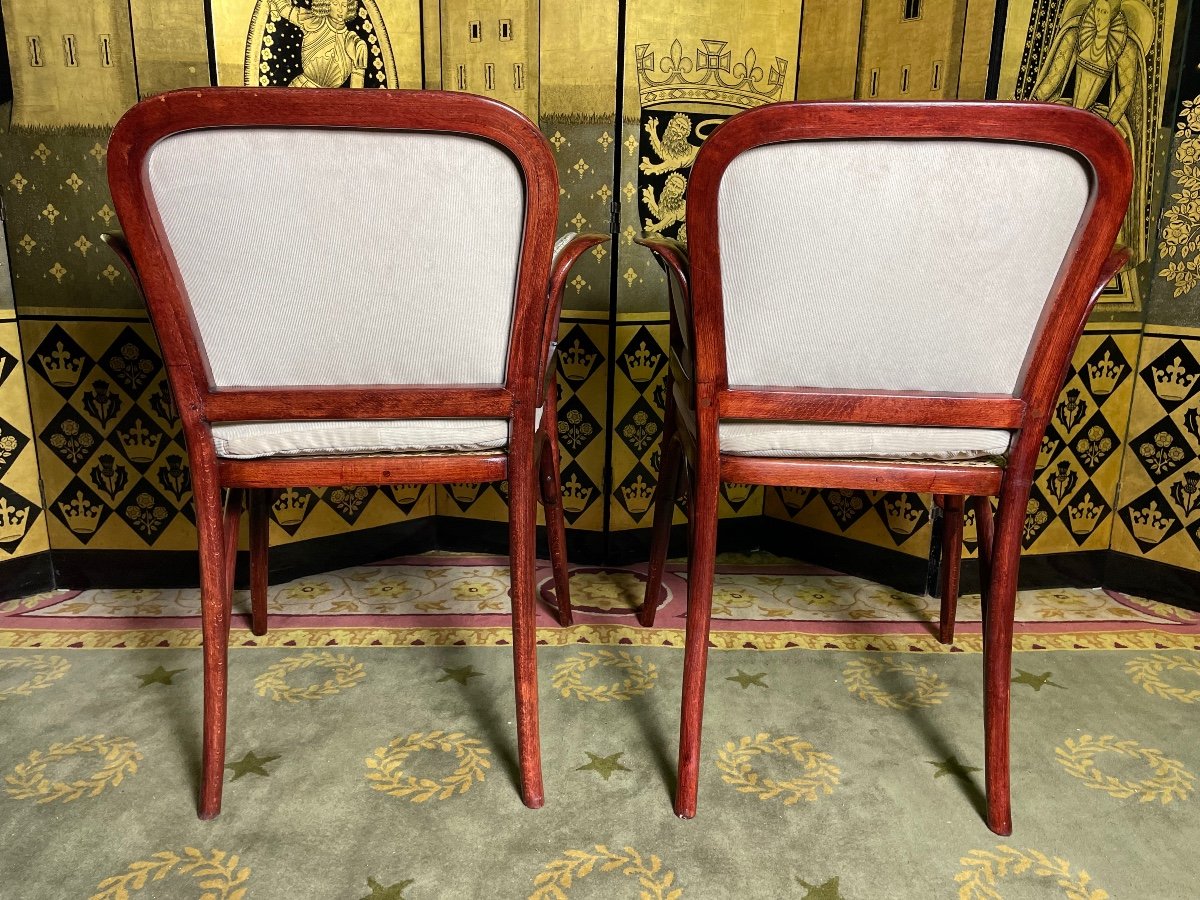 Pair Of Armchairs - Bergeres Thonet-photo-1