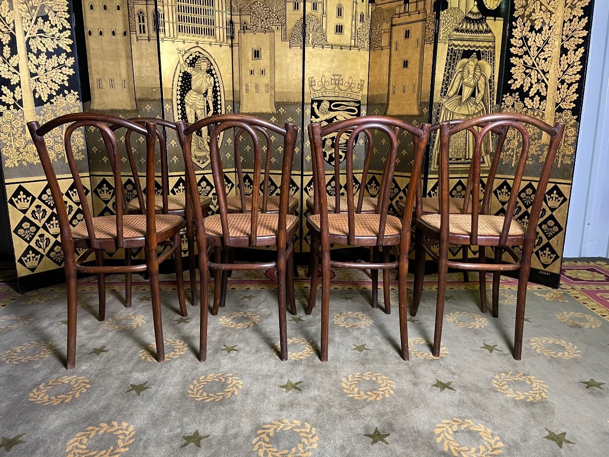 Suite De 8 Chaises  Bistrot Thonet 56-photo-2