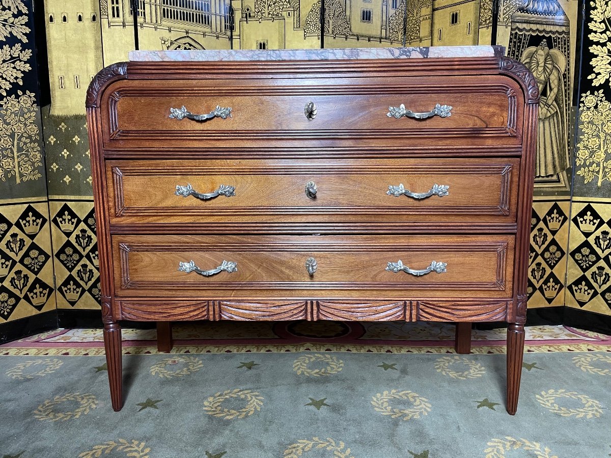 Mahogany Chest Of Drawers Art Deco Period