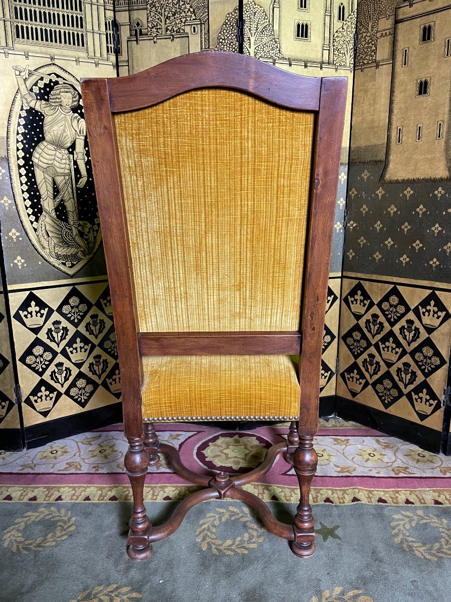 Suite De 6 Chaises De Style Louis XIII-photo-1