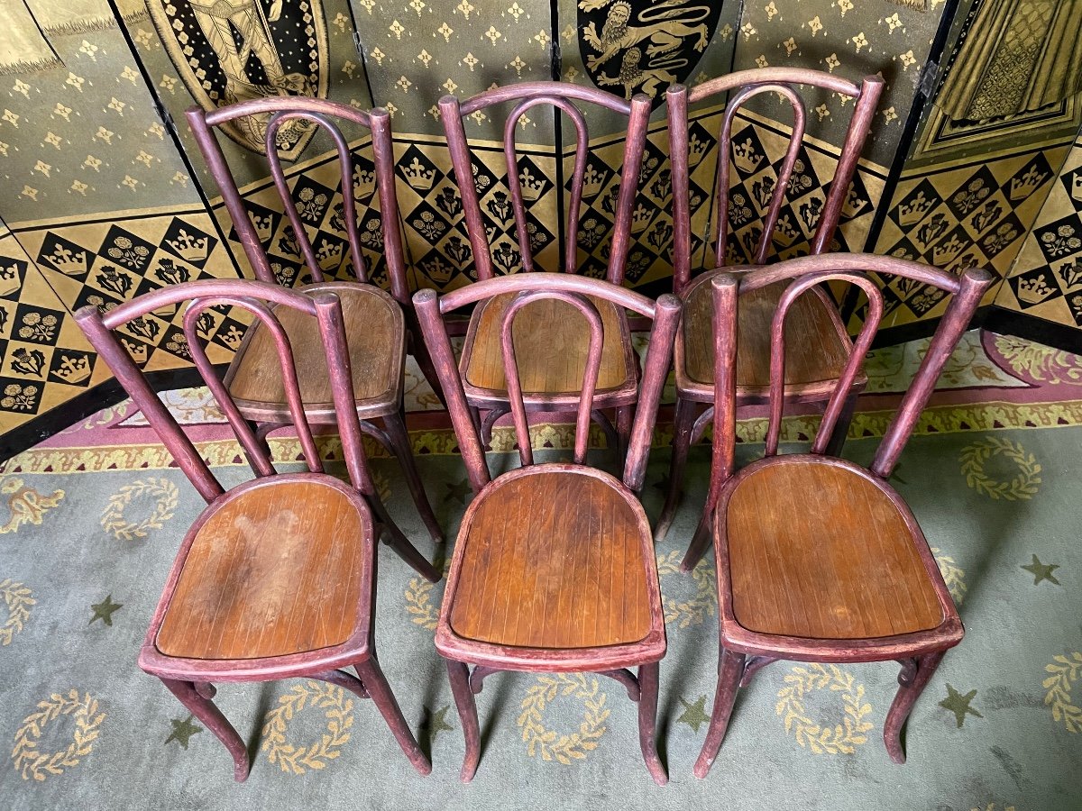 6 Chaises Bistrot Baumann -photo-3