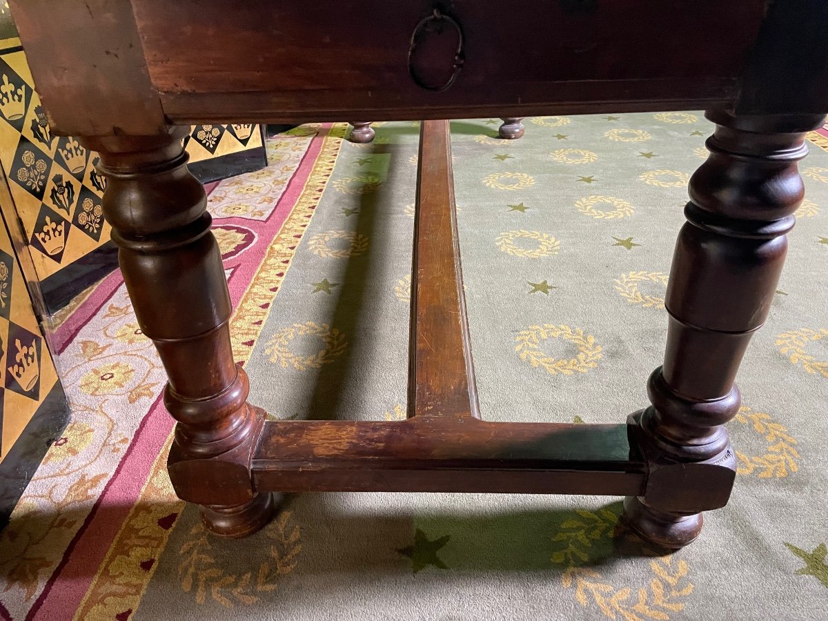 Louis XIII Farmhouse Table In Walnut 19th-photo-3