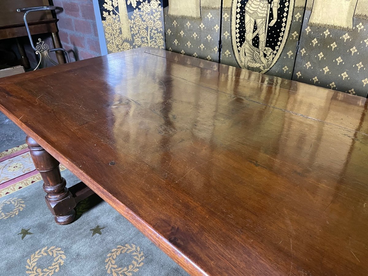 Louis XIII Farmhouse Table In Walnut 19th-photo-7