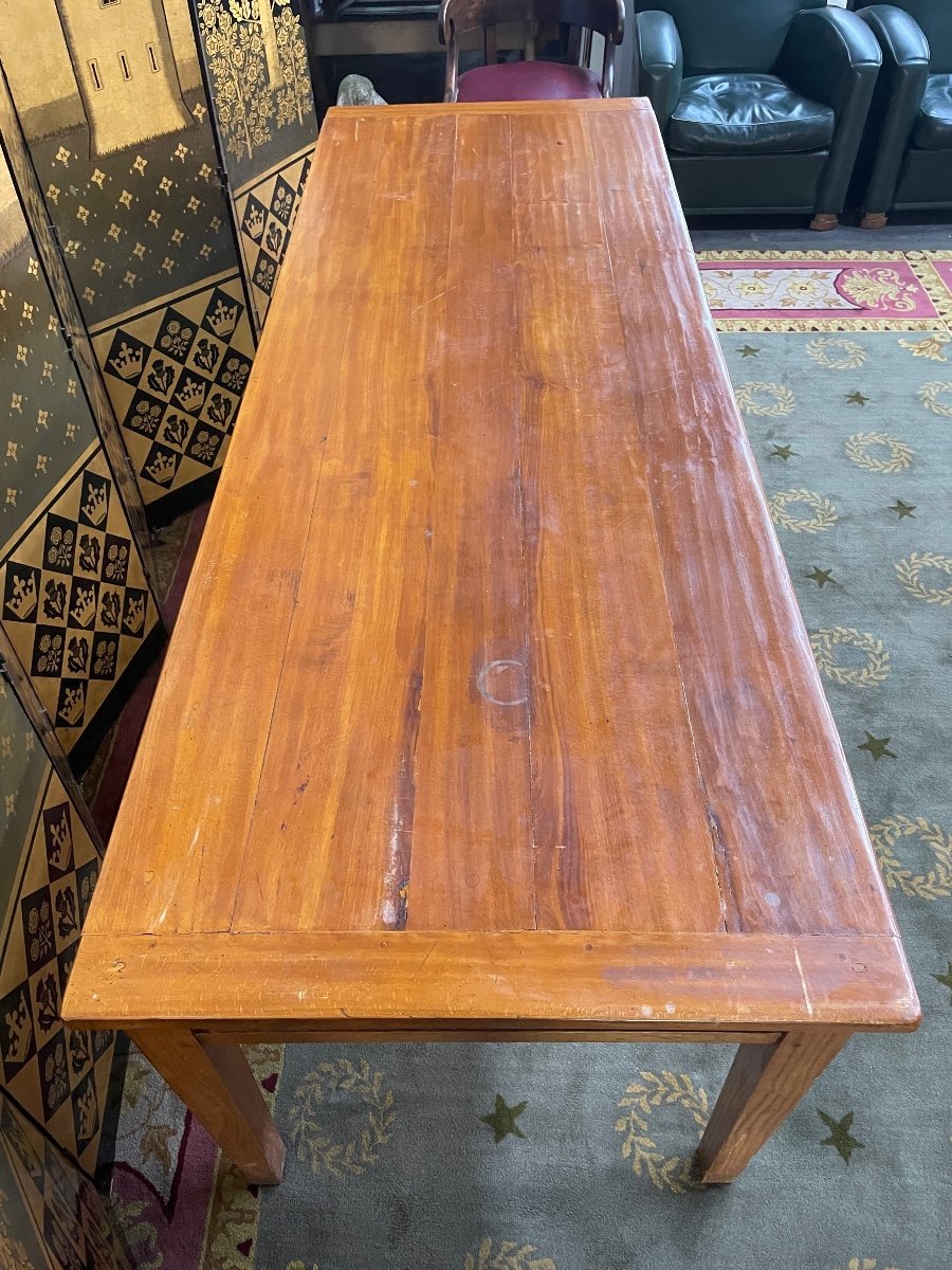 Farmhouse Table In Oak And Beech 19th-photo-3