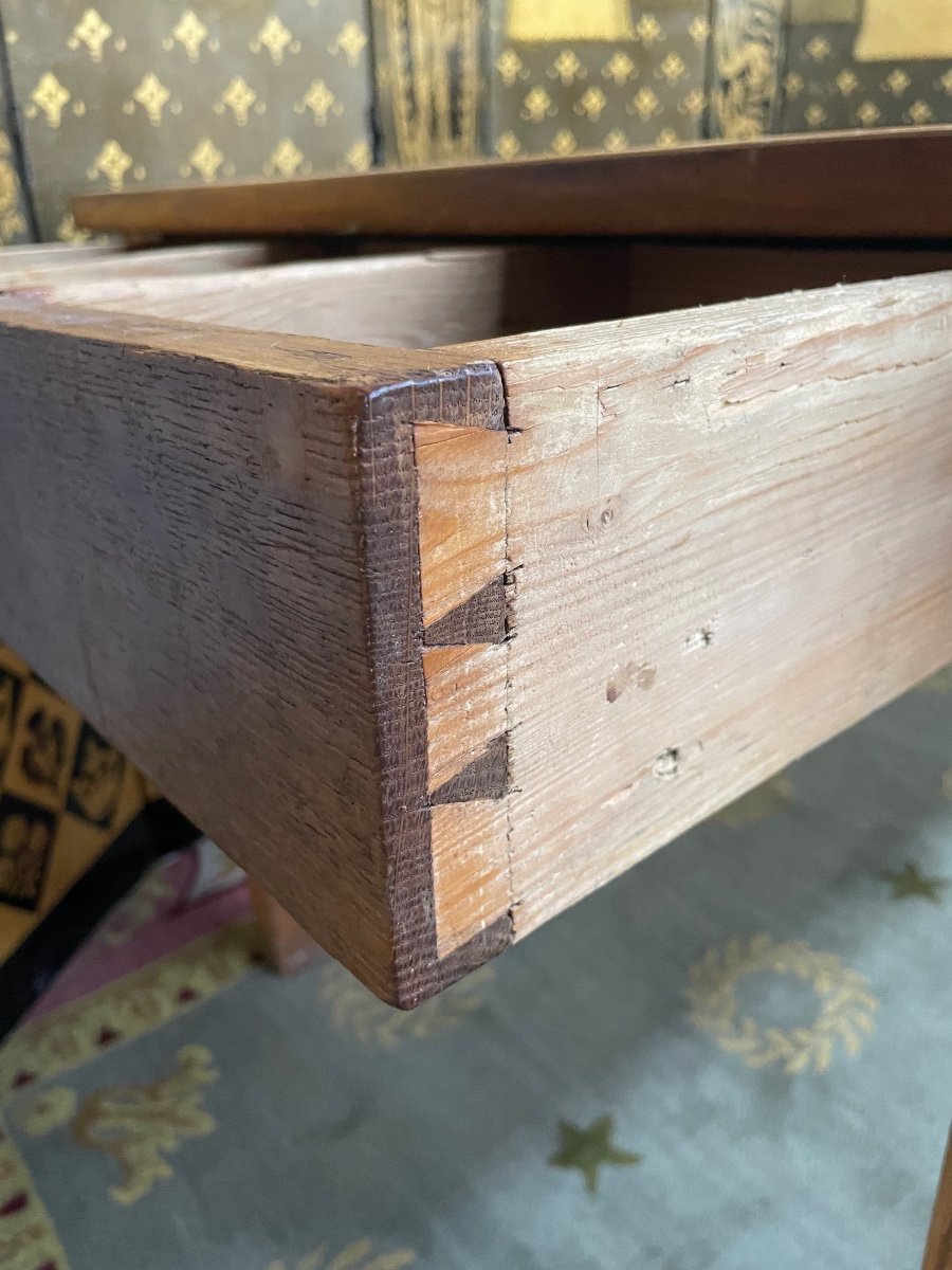 Table De Ferme En Chêne Et Hêtre 19eme-photo-1