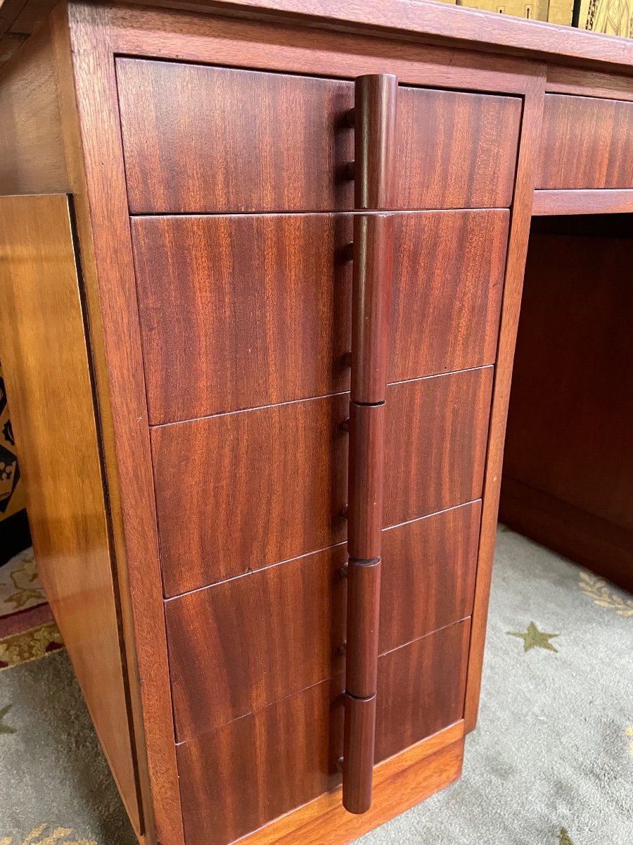 Art Deco Mahogany Desk-photo-1