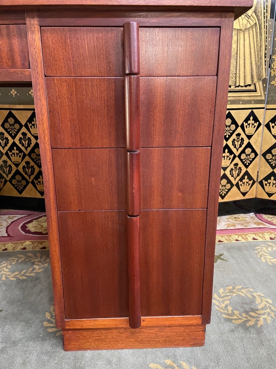 Art Deco Mahogany Desk-photo-3