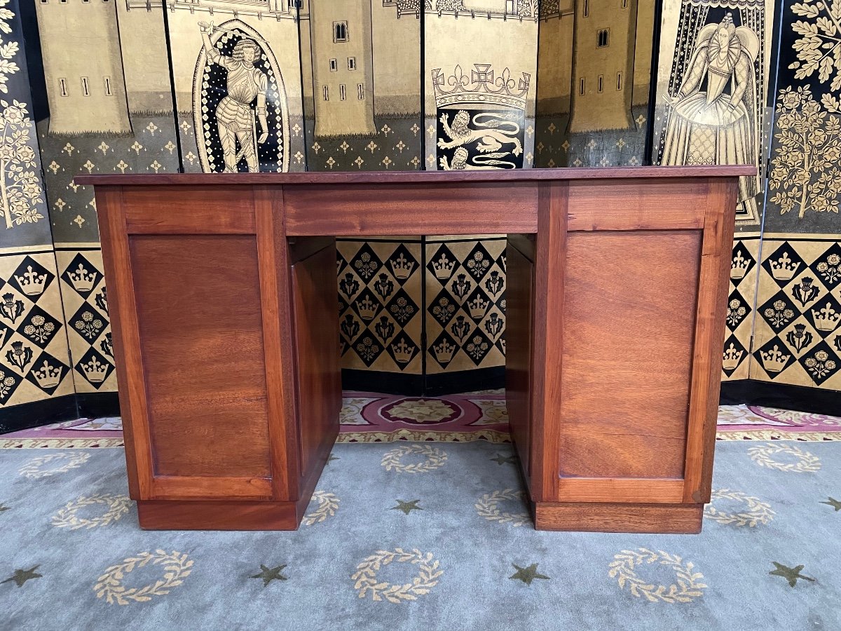 Art Deco Mahogany Desk-photo-7