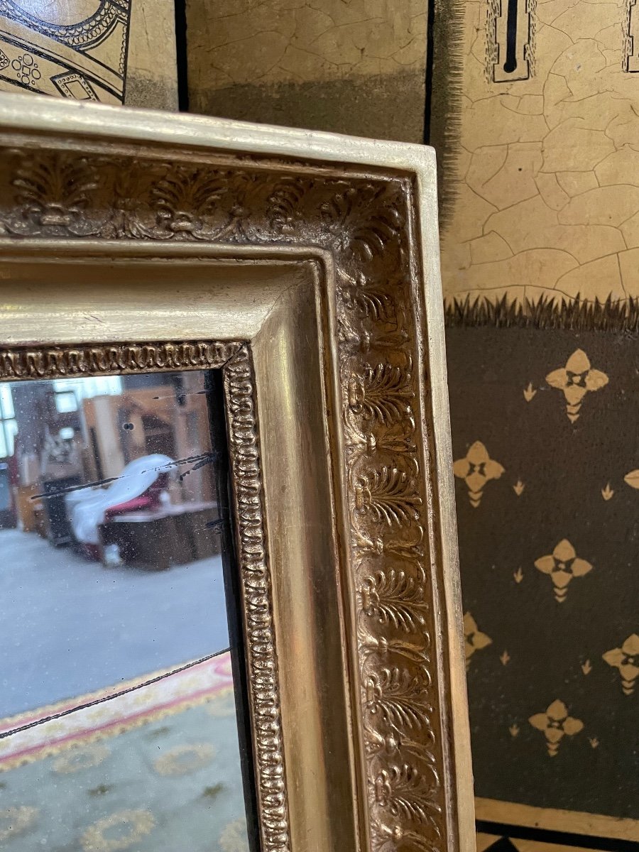 Empire Mirror With Gold Leaf Palmeters -photo-3