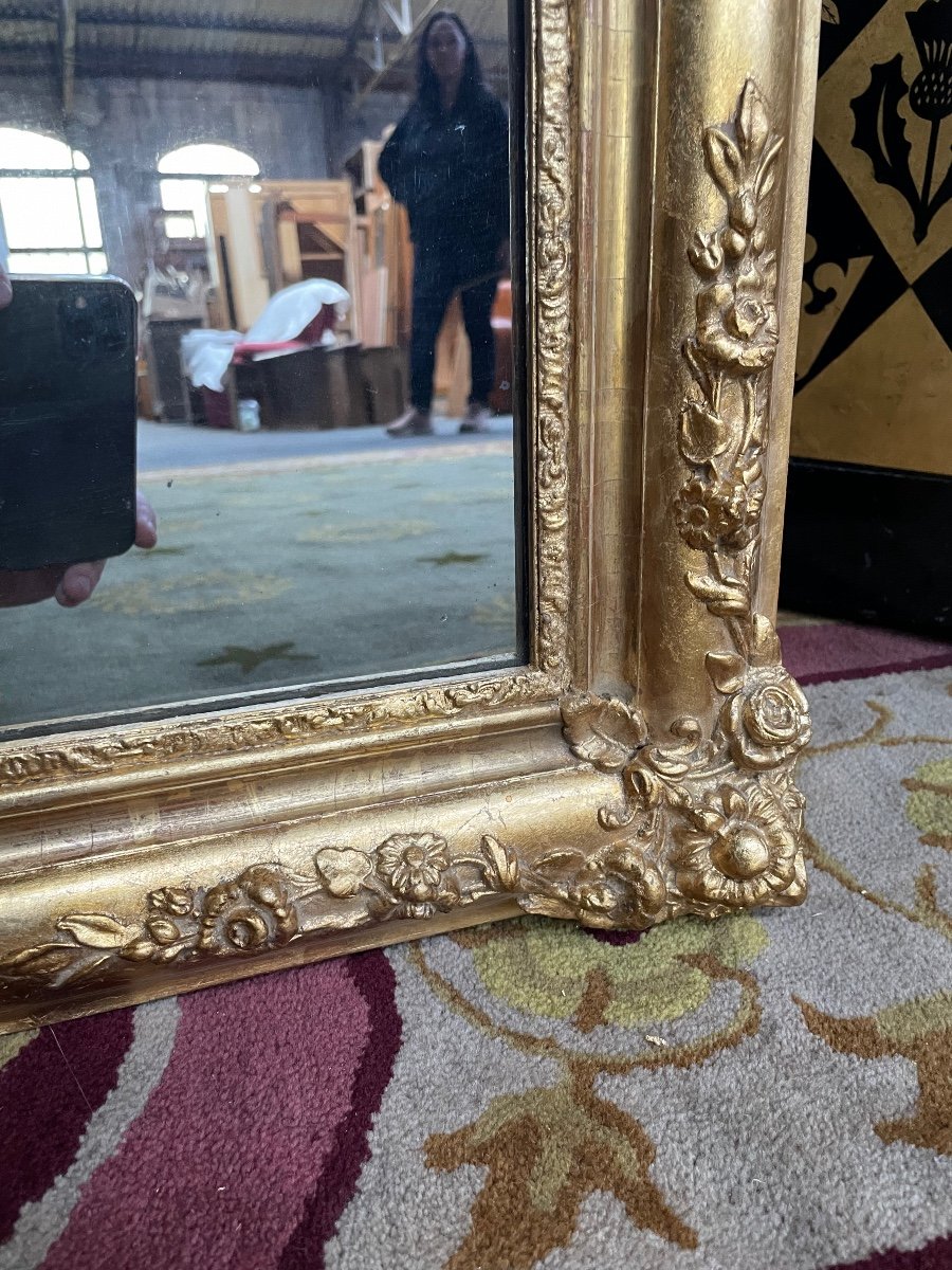 Napoleon III Mirror With Gold Leaf-photo-4