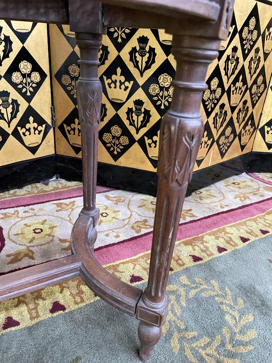 Banquette de piano de style Louis XVI en cannage -photo-1