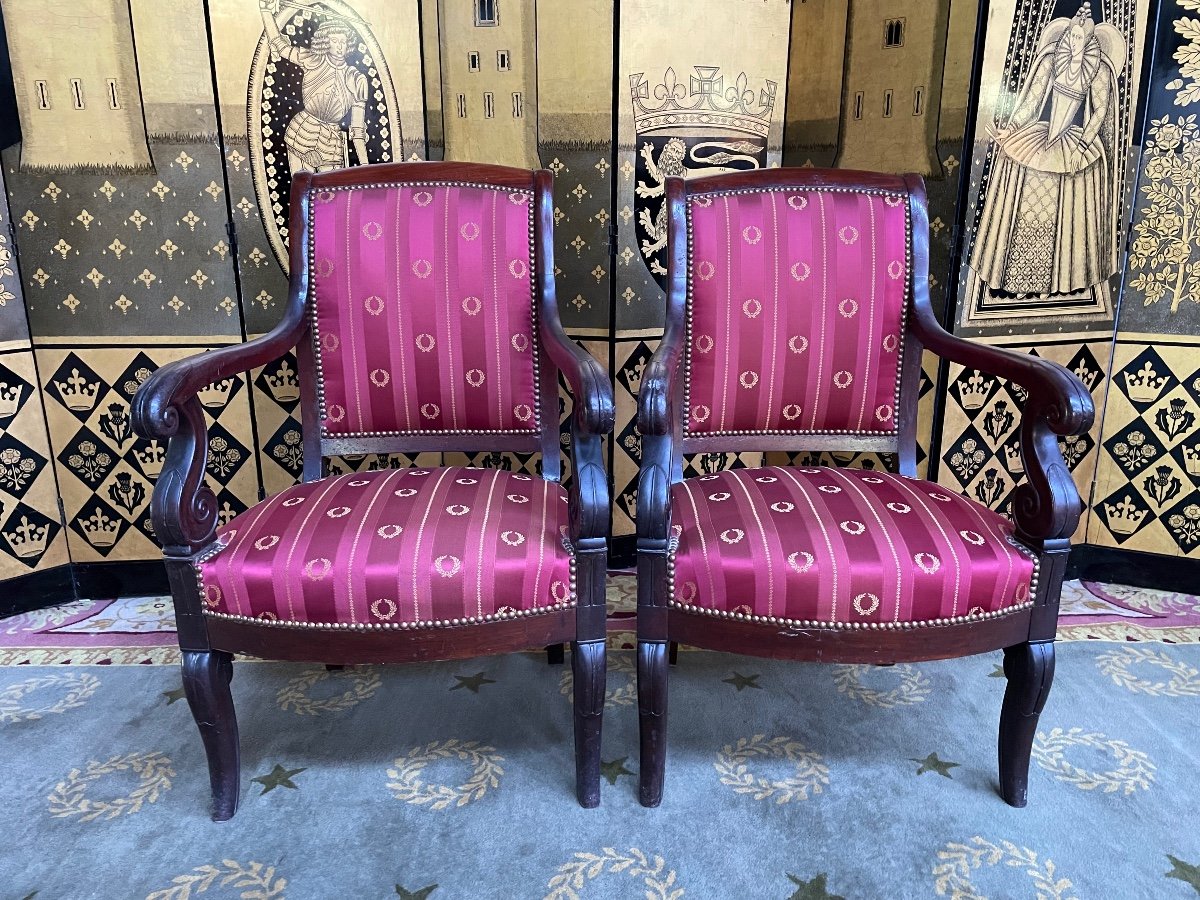 Pair Of Restoration Period Armchairs
