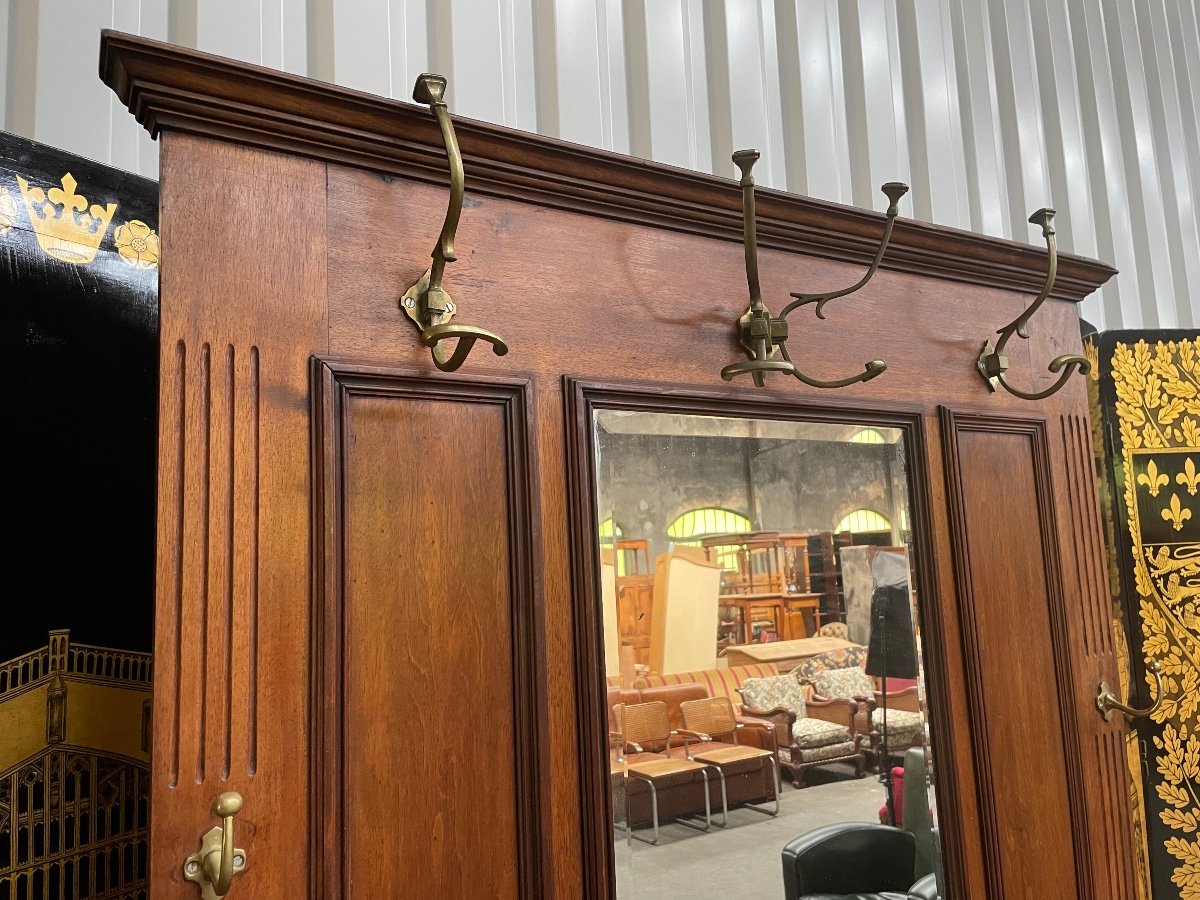 Vestiaire D’entrée En Noyer Napoléon III -photo-2