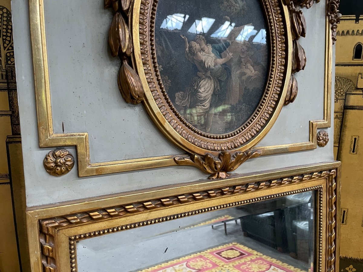 Miroir - Trumeau de style Louis XVI -photo-4