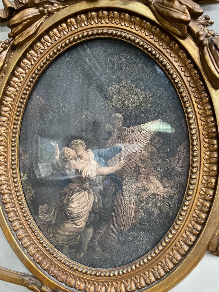Miroir - Trumeau de style Louis XVI -photo-3