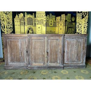 Sideboard In Hollow Solid Oak 1950