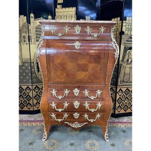 Louis XV Style Secretary In Marquetry