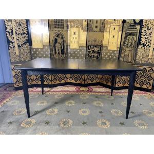 Scandinavian Table In Blackened Wood Napoleon III
