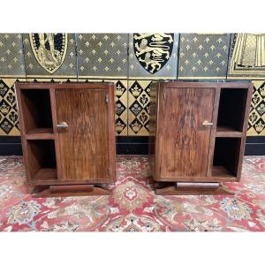 Pair Of Art Deco Period Bedside Tables