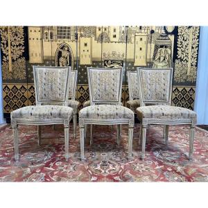 Suite Of 6 Louis XVI Style Chairs