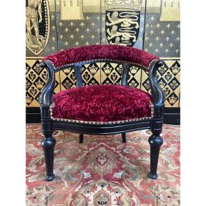 Napoleon III Period Office Armchair