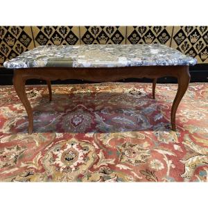 Table basse De Style Louis XV dessus marbre