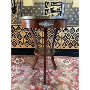 Empire Style Tripod Pedestal Table