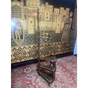 English Leather Library Stairs