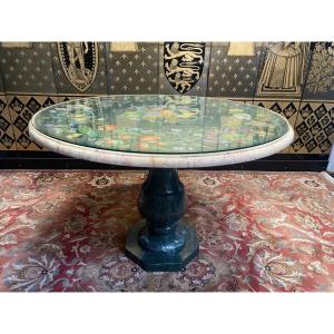 Marble Marquetry Dining Table