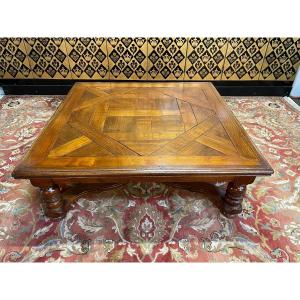 Louis XIII Style Parquet Coffee Table