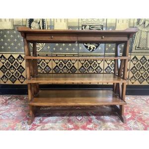 Console - Desserte - étagère En Acajou 