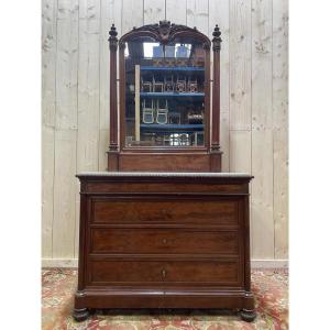 Commode De Toilette En Acajou époque Napoléon III