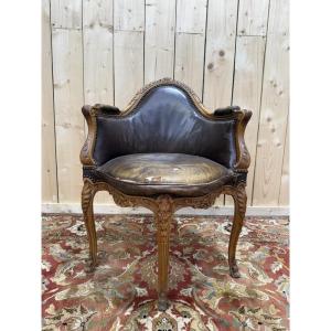 Fauteuil de bureau style Louis XV style "Couillard"