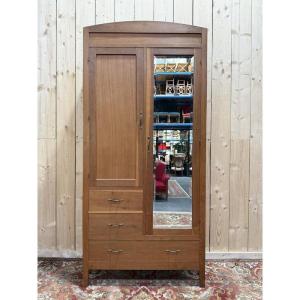 Wardrobe - Solid Oak Wardrobe From The 1950s/1960s