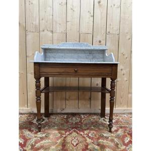 Dressing Table - Louis Philippe Dressing Table In Carrara Marble
